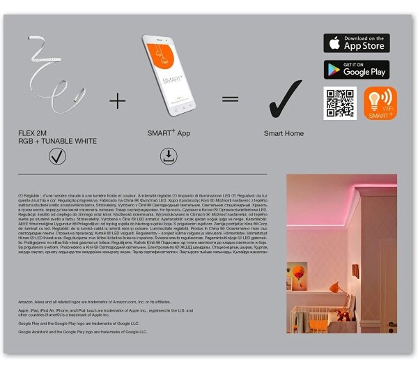 Ledvance - LED RGB+TW Stmievateľný pásik SMART+ FLEX 2m LED/8,5W/230V Wi-Fi