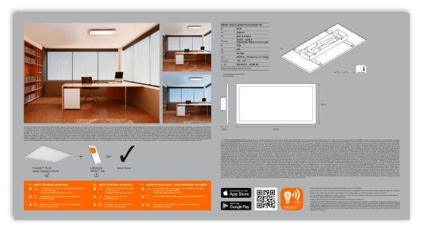 Ledvance - LED Stmievateľné stropné svietidlo SMART+ PLANON LED/22W/230V Wi-Fi