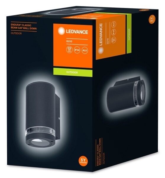 Ledvance - Vonkajšie nástenné svietidlo BEAM 1xGU10/35W/230V IP44