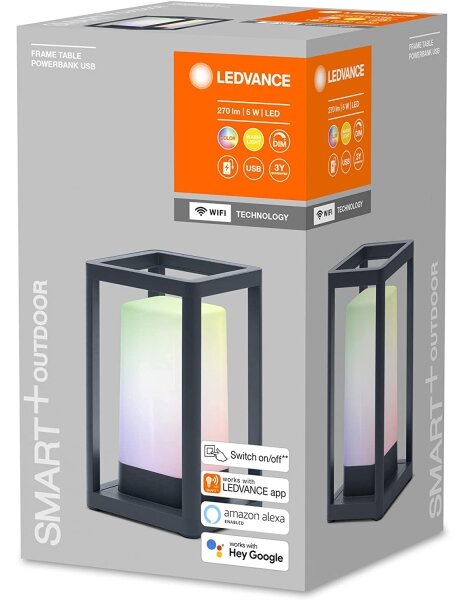 Ledvance - LED RGBW Stmievateľná vonkajšia lampa s power bankou LED/5W/230V Wi-Fi