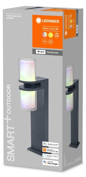 Ledvance - LED RGBW Stmievateľná vonkajšia lampa CASCADE 2xLED/7W/230V IP44 Wi-Fi