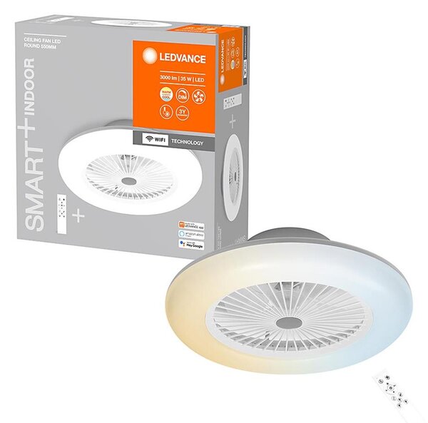 Ledvance -LED Stmievateľné svietidlo s ventilátorom SMART+ LED/35W/230V Wi-Fi + DO