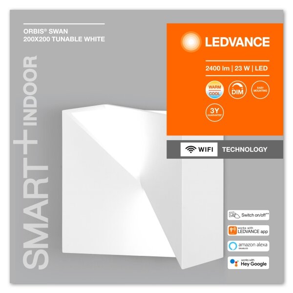 Ledvance - LED Stmievateľné nástenné svietidlo SMART+ SWAN LED/23W/230V Wi-Fi