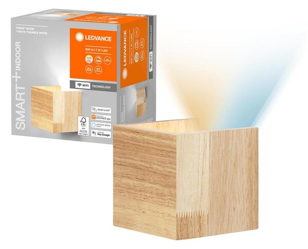 Ledvance - LED Stmievateľné nástenné svietidlo SMART+ WOOD LED/7W/230V Wi-Fi