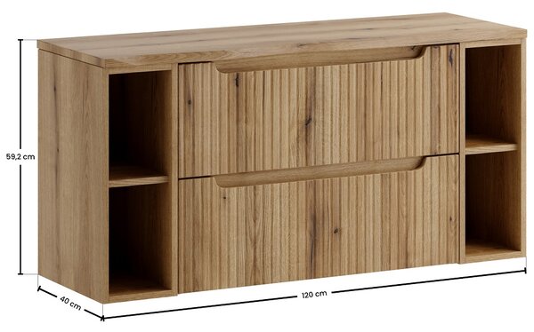 NOVA dub evoke 82-120-2 skrinka pod umývadlo 120 cm