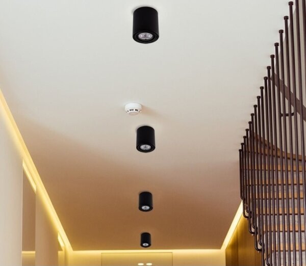 LED Bodové svietidlo TUBA 1xGU10/5W/230V 2700K čierna