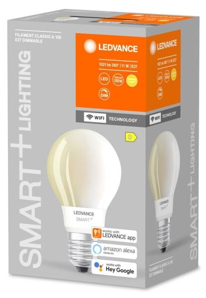 LED Stmievateľná žiarovka SMART+ FILAMENT E27/11W/230V 2700K Wi-Fi - Ledvance