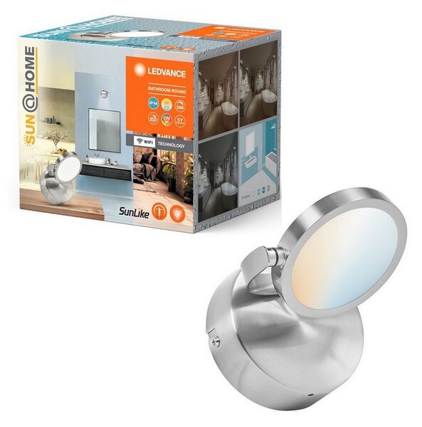 Ledvance-LED Stmievateľné kúpeľňové bodové svietidlo SUN@HOME LED/7,5W Wi-Fi IP44