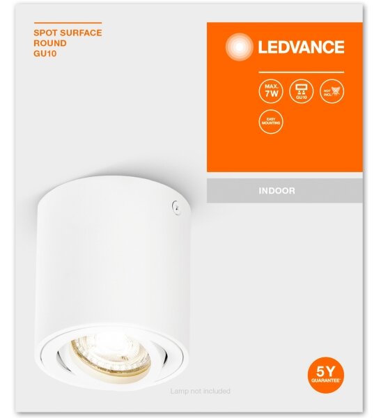 Ledvance - Bodové svietidlo SPOT 1xGU10/7W/230V biela