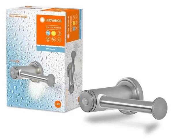 Ledvance - Držiak toaletného papiera s LED podsvietením 3xAAA IP44