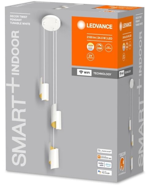 Ledvance - LED Stmievateľný luster na lanku SMART+ DECOR 3xLED/8W/230V biela Wi-Fi