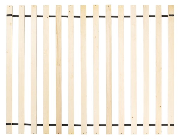 Posteľný rám zlatohnedá umelá koža dvojlôžko 140 x 200 cm čalúnené čelo kovové nohy drevený lamelový rošt moderný štýl spálňa