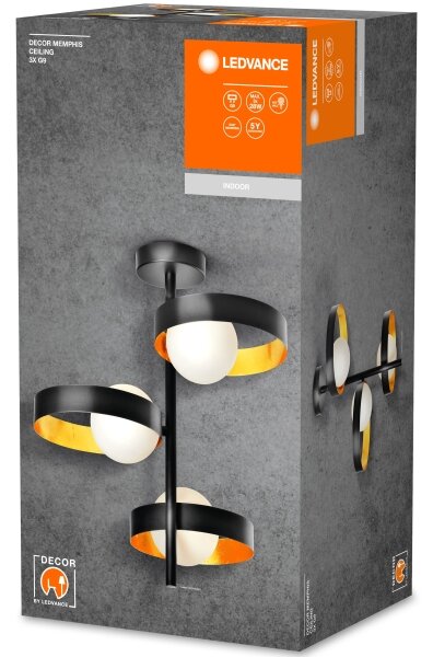 Ledvance - Luster na tyči DECOR 3xG9/28W/230V