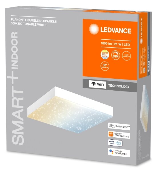 Ledvance - LED Stmievateľné stropné svietidlo SMART+ FRAMELESS LED/21W/230V Wi-Fi