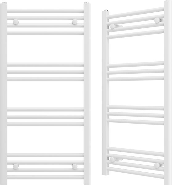 Granitan | Kúpeľňový radiátor Breno - 50x100 cm - biely - moderný dizajn - ohrievač uterákov a vykurovanie