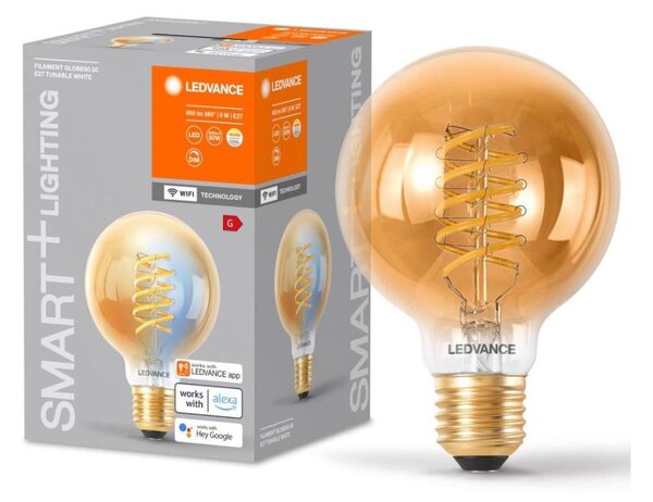 LED Stmievateľná žiarovka SMART+ GLOBE E27/8W/230V 2200-5000K Wi-Fi - Ledvance