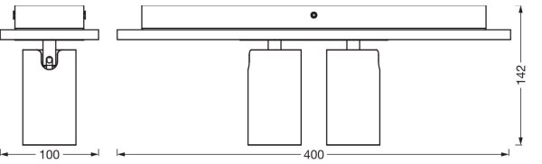 Ledvance - LED Bodové svietidlo DECOR MERCURY 2xGU10/3,4W/230V