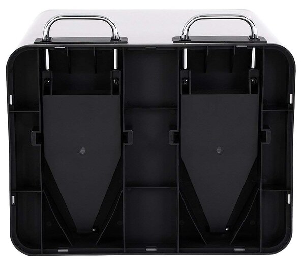 SONGMICS Odpadkový kôš Rubax 2 x 15 L strieborno-čierny