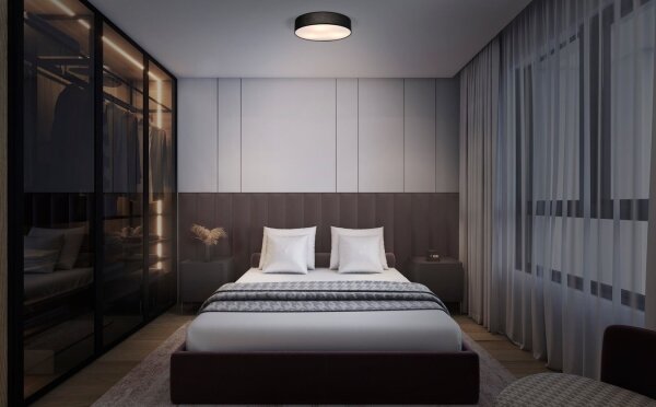 Osram - Stropné svietidlo ORBIS PARIS 3xE27/25W/230V priemer 48 cm čierne