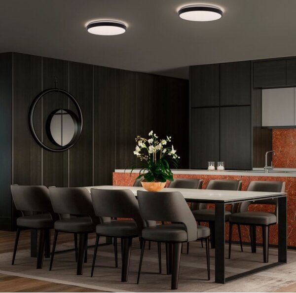 Osram - LED stropné svietidlo ORBIS LONDON LED/36W/230V priemer 48 cm, čierne