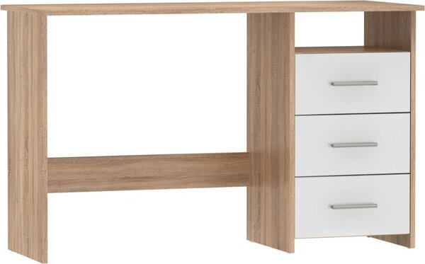 Kondela Univerzálny PC stolík Laristote New L/P - dub sonoma / biela