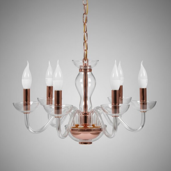 TooLight Stropné svietidlo Retro flower medené