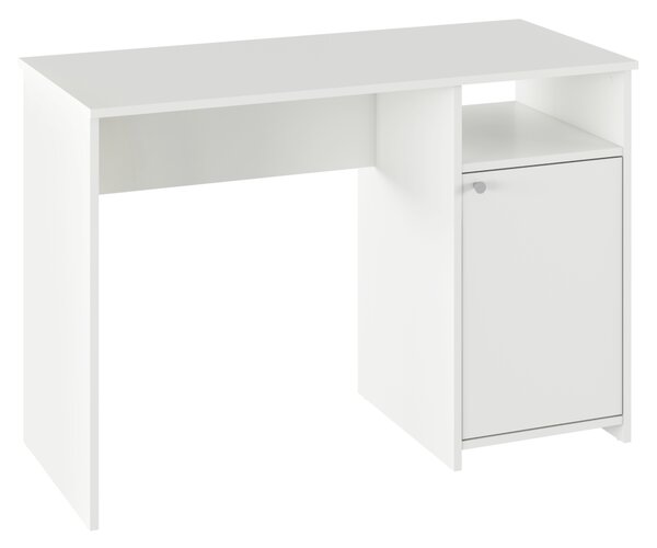 KONDELA PC stôl, biela, DEDE