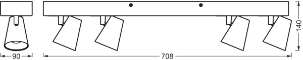 Ledvance - LED Bodové svietidlo DECOR NEPTUNE LED/27W/230V