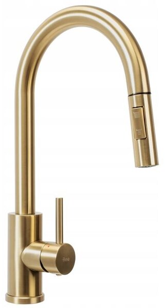 Kuchynská batéria Rea Fresh Touch Brush Gold