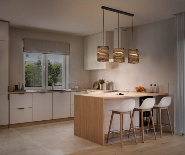 Ledvance - Luster na lanku DECOR CARDBOARD 3xE27/15W/230V