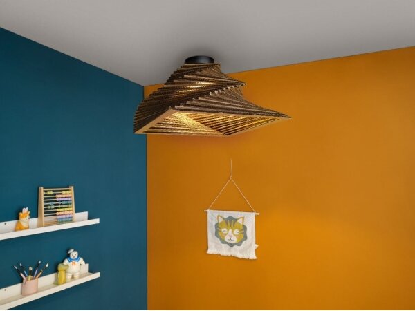 Ledvance - Stropné svietidlo DECOR CARDBOARD 1xE27/15W/230V 40x40 cm
