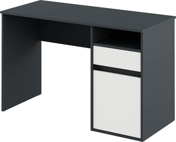 Kondela PC stôl Bili New - grafit / biela
