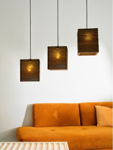 Ledvance - Luster na lanku DECOR CARDBOARD 3xE27/15W/230V