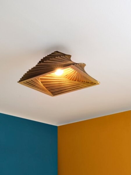Ledvance - Stropné svietidlo DECOR CARDBOARD 1xE27/15W/230V 40x40 cm