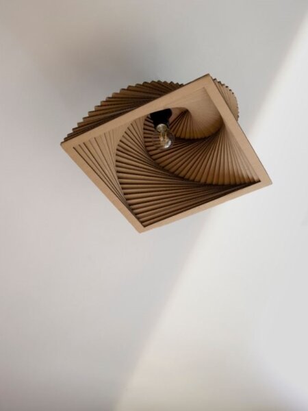Ledvance - Stropné svietidlo DECOR CARDBOARD 1xE27/15W/230V 40x40 cm