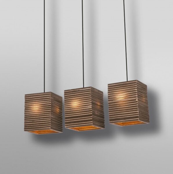 Ledvance - Luster na lanku DECOR CARDBOARD 3xE27/15W/230V