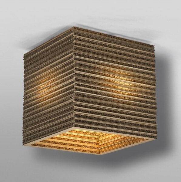 Ledvance - Stropné svietidlo DECOR CARDBOARD 1xE27/15W/230V 25x25 cm