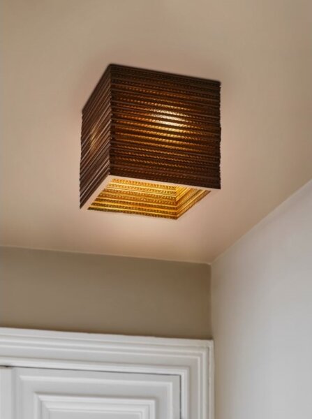 Ledvance - Stropné svietidlo DECOR CARDBOARD 1xE27/15W/230V 25x25 cm
