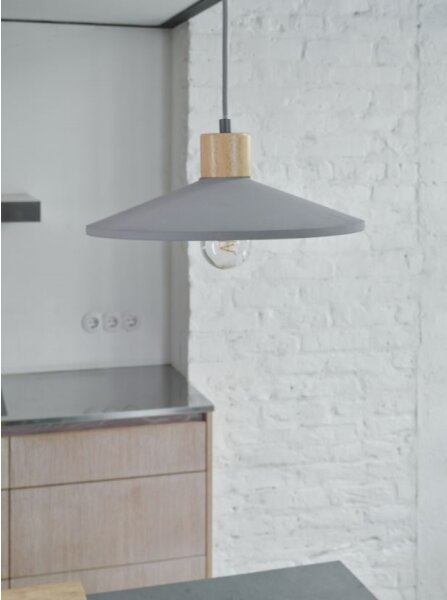 Ledvance - Luster na lanku DECOR CONCRETE 1xE27/15W/230V pr. 32 cm betón šedá
