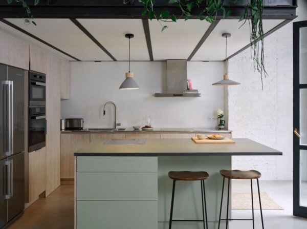 Ledvance - Luster na lanku DECOR CONCRETE 1xE27/15W/230V pr. 32 cm betón šedá