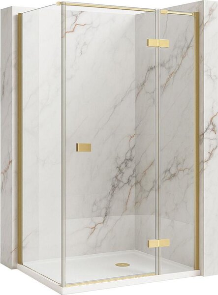 Sprchovací Kút Rea Atlas 120X90 Brush Gold Right