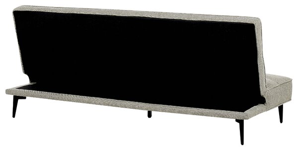 Rozkladacia pohovka svetlozelená tkanina moderná obývacia izba 3-miestna bez opierok minimalistický dizajn