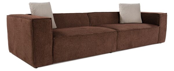 Hanah Home Štvormiestna pohovka Lora 300 cm hnedá