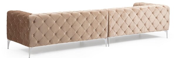 Hanah Home Štvormiestna pohovka Como 344 cm tmavo krémová