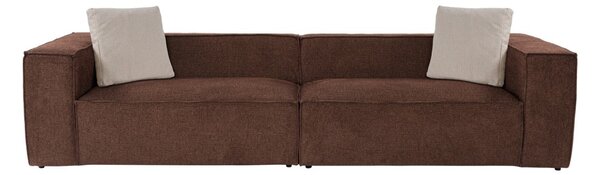 Hanah Home Štvormiestna pohovka Lora 300 cm hnedá