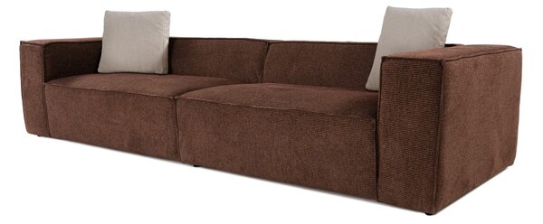 Hanah Home Štvormiestna pohovka Lora 300 cm hnedá