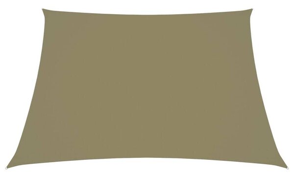 Maison Exclusive - Slnená plachta Oxford tkanina Trapézový tvar 2/4x3 m Béová