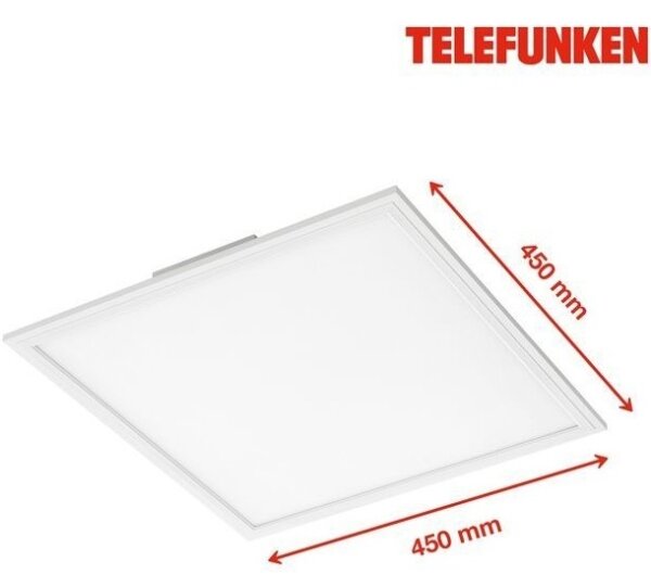 Telefunken 308806TF - LED Prisadený panel so senzorom LED/25W/230V 4000K