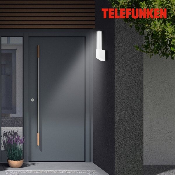 Telefunken 311306TF - LED vonkajšie nástenné svietidlo LED/8W/230V 4000K IP44 biela