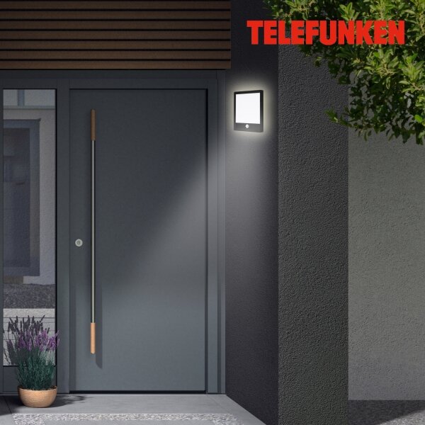 Telefunken 313805TF-LED Vonkajšie svietidlo so senzorom LED/15W/230V IP44